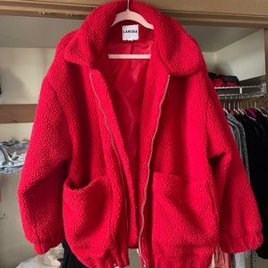 COPY - Red I AM GIA coat